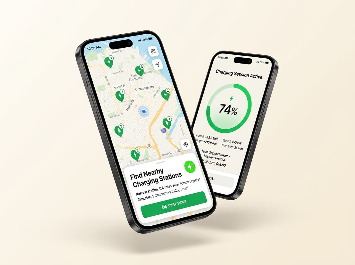 EV Smart Charge Interface Preview